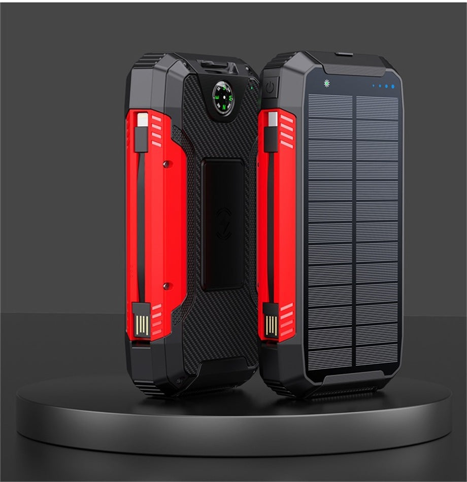 Robust Solar Power Bank with Multifunctional Charging Port Stornfield