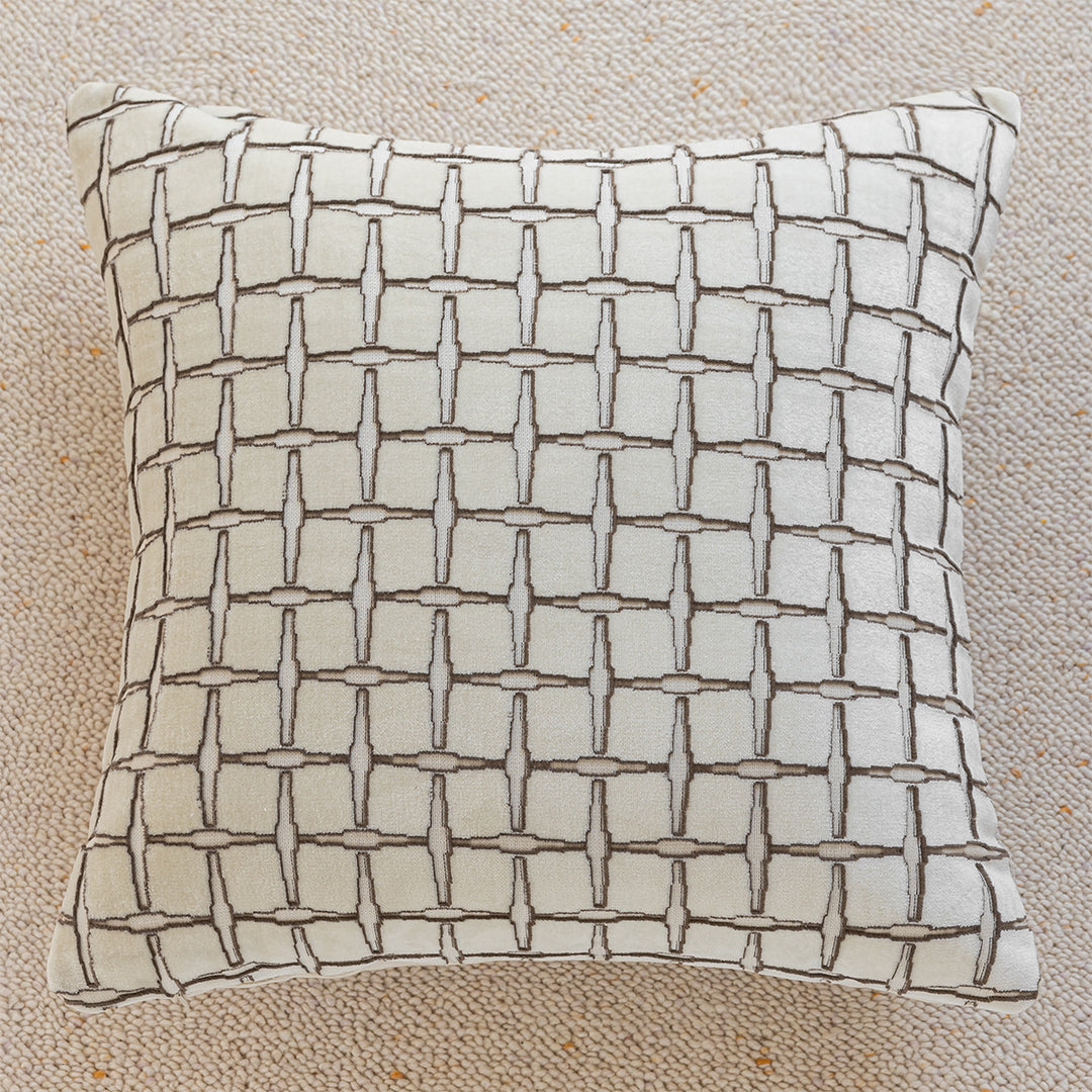 Stylish decorative pillow with modern geometric design