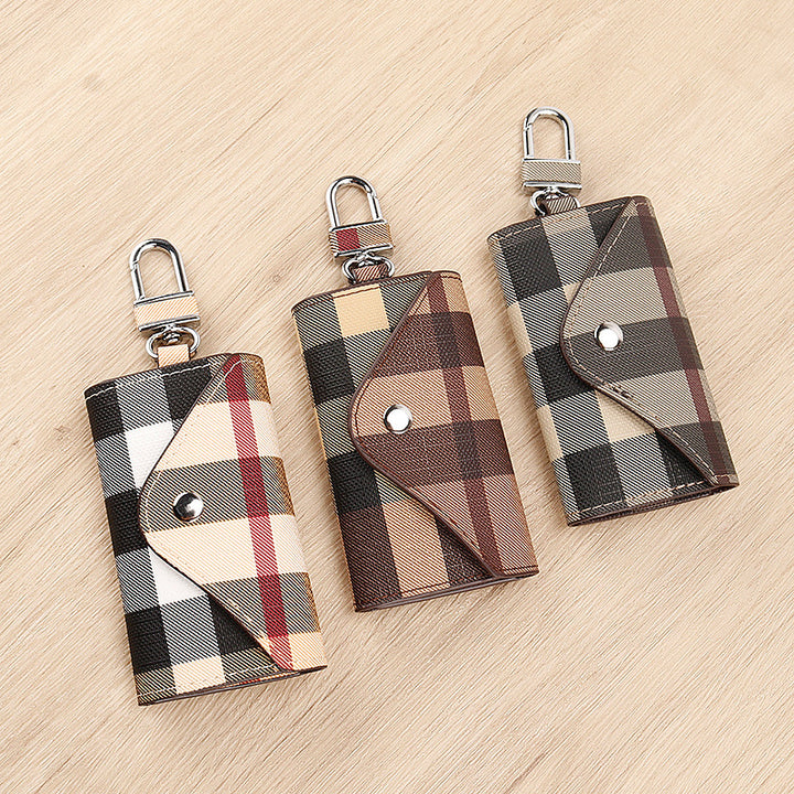 Checkered Pattern Keychain Wallet Stornfield