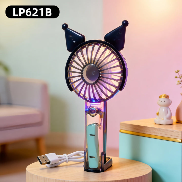 Women's Portable Hand Fan with Cute Rabbit Design Stornfield