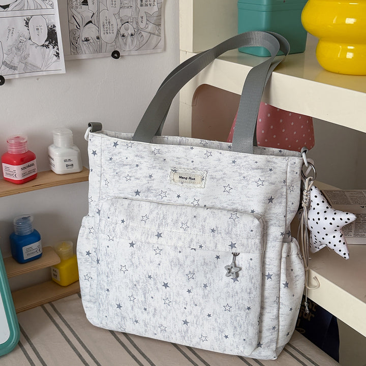 Star-Patterned Casual Tote Bag Stornfield