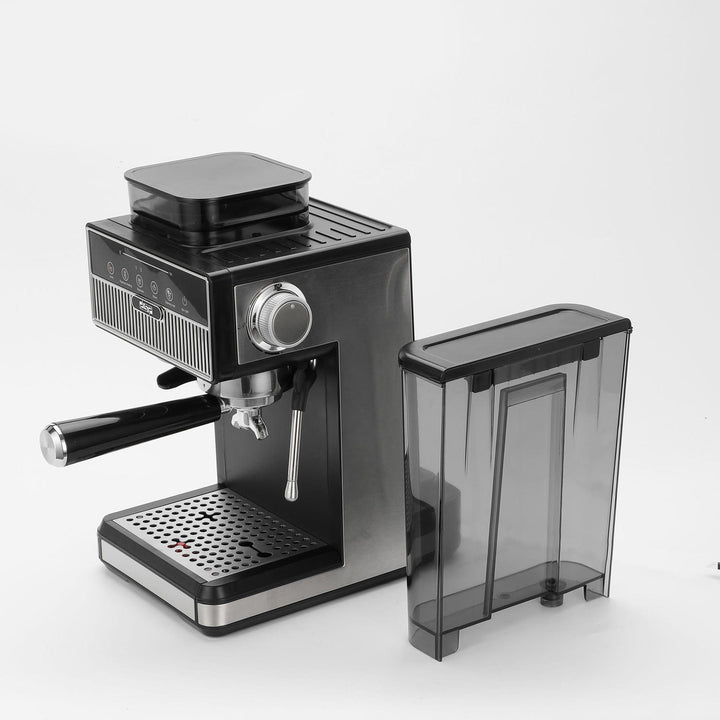 Espresso machine with integrated grinder and precise temperature settings Stornfield