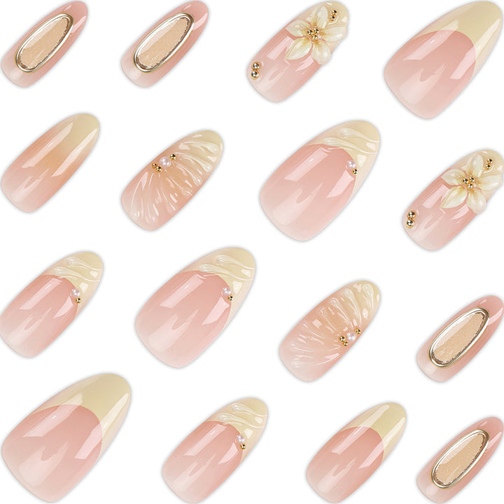 Decorative Floral Stiletto Press-On Nail Set Stornfield