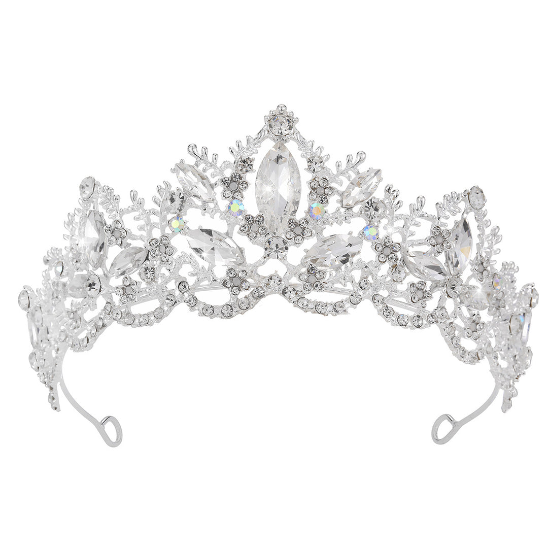 Ladies Glamorous Tiara with Sparkling Crystal Decorations Stornfield