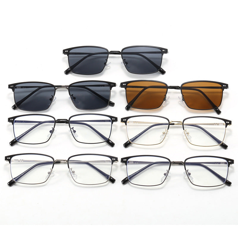 Women's elegant square glasses with fine metal frame Stornfield