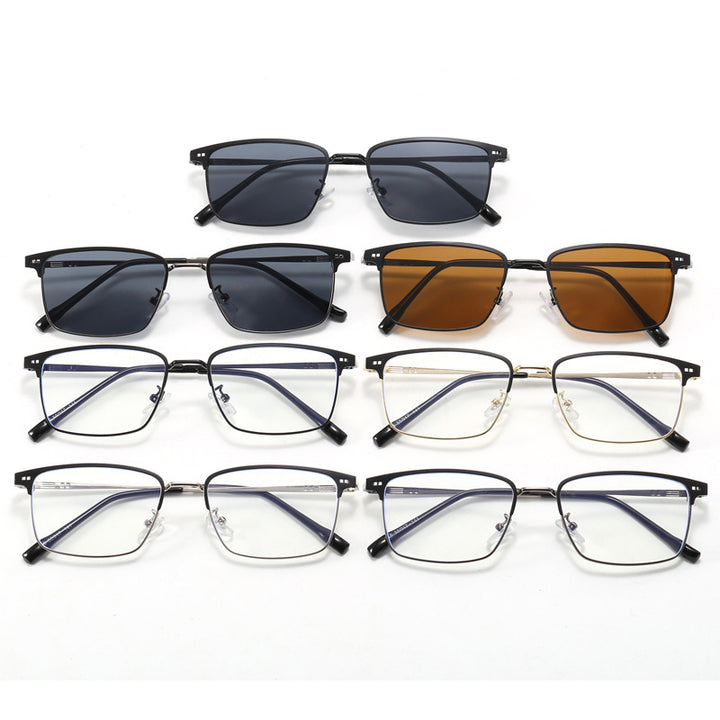 Women's elegant square glasses with fine metal frame Stornfield