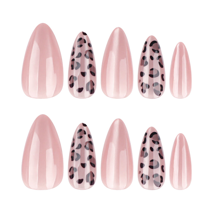 Elegant Stiletto Nail Extensions with Leopard Print Stornfield