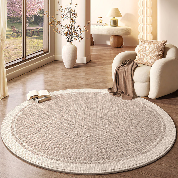 Natural Fiber Decorative Round Area Rug