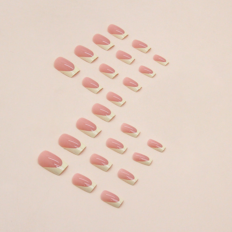 Elegant French Tip Nail Art Extensions Stornfield