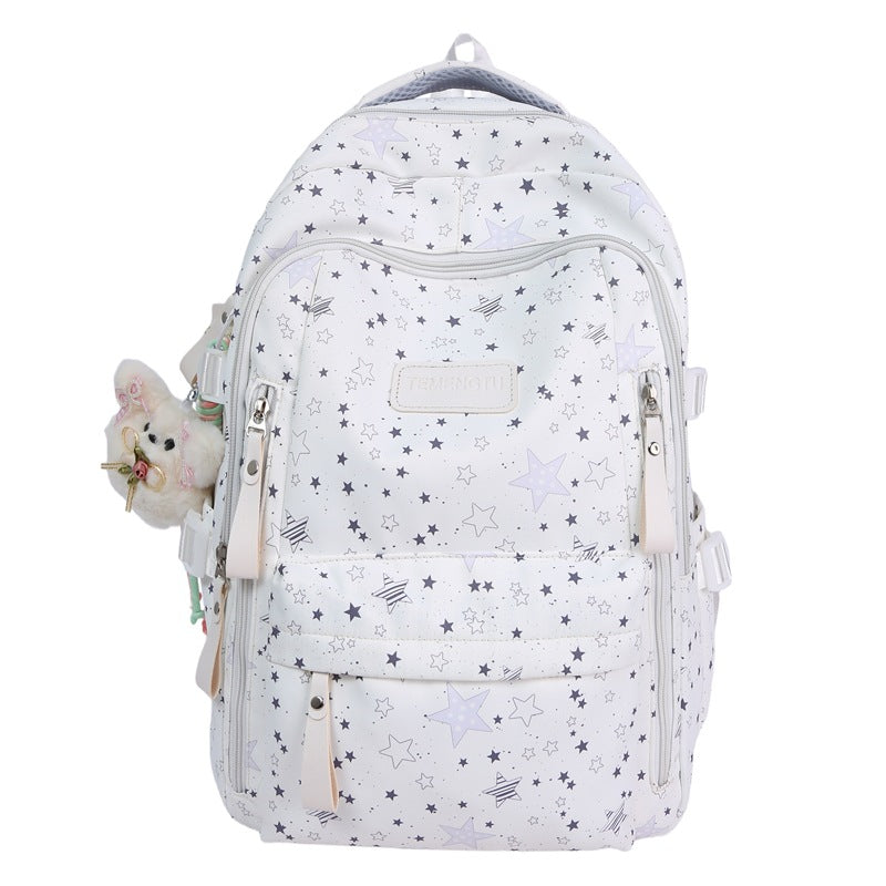 Multi-Compartt Star-Printed Backpack Stornfield