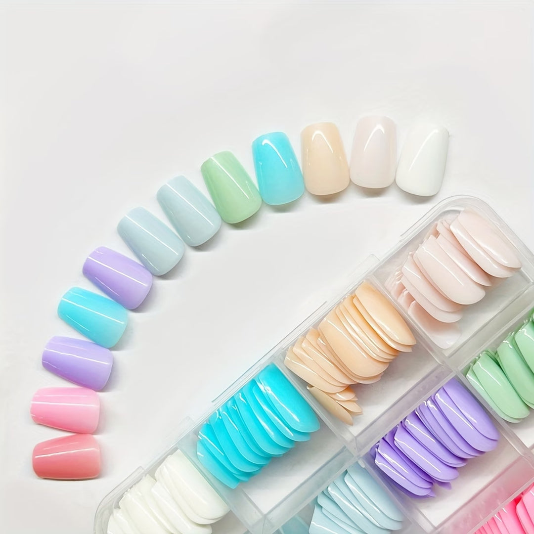 Press-On Nail Art Set with Assorted Shapes and Finishes Stornfield