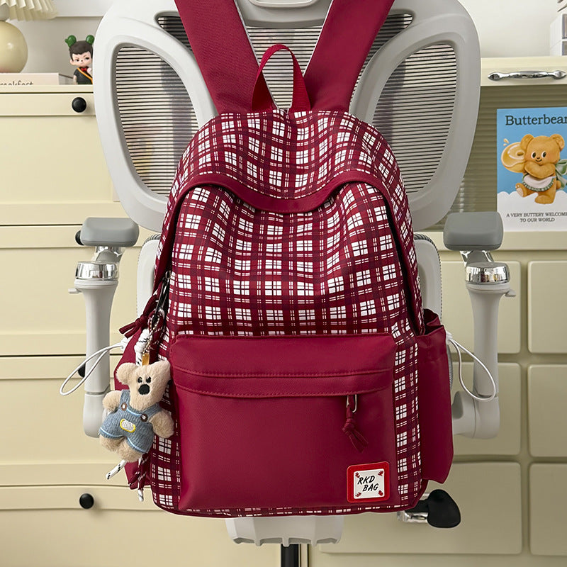 Checked Patterned Backpack Stornfield