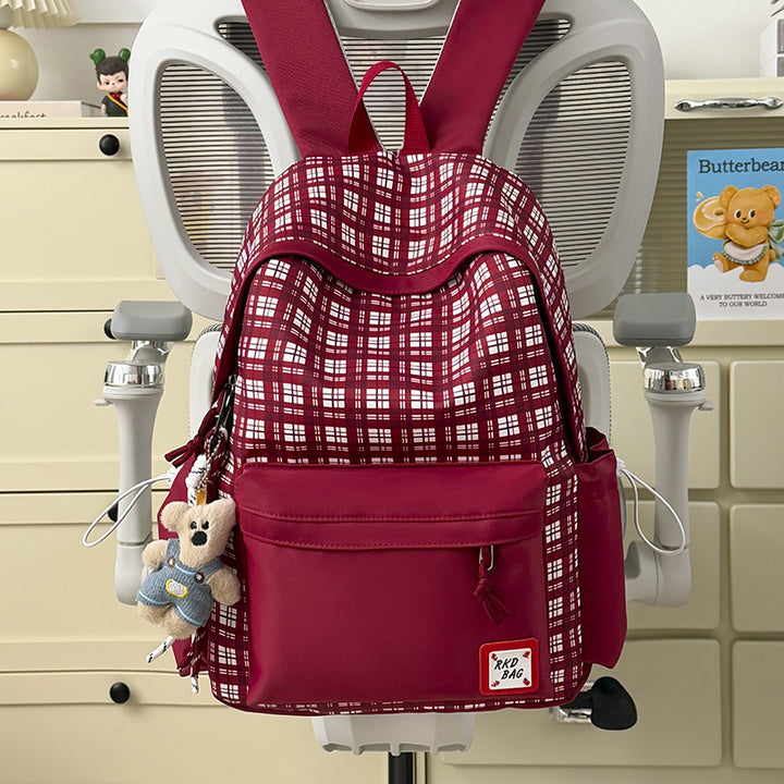Checked Patterned Backpack Stornfield