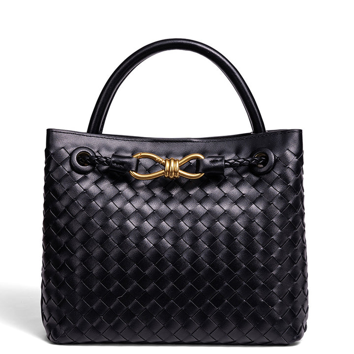 Elegant Braided Leather Tote Stornfield