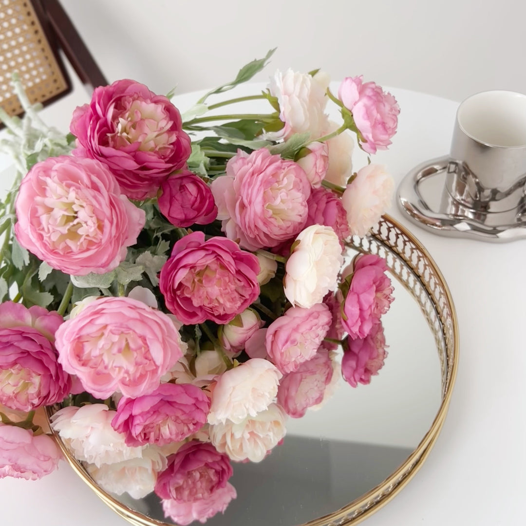 Realistic Faux Ranunculus Stem