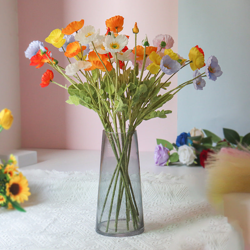 Lifelike Potted Ranunculus Flower Stem