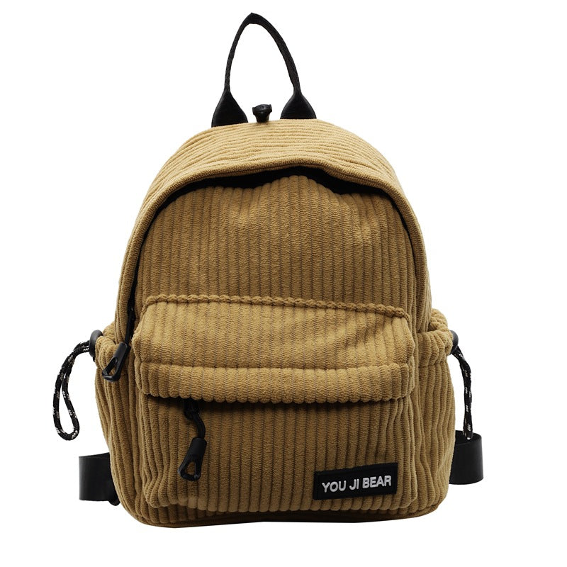 Corduroy Compact School Backpack Stornfield