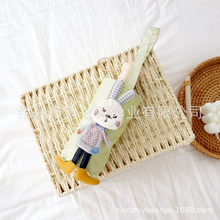 Ladies Foldable Umbrella Bag with Cute Rabbit Motif Stornfield