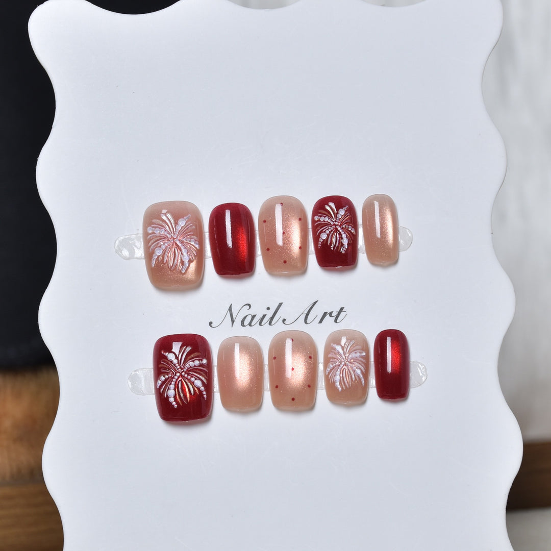 Artistic Press-On Nail Design Set Stornfield