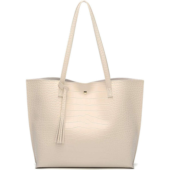Elegant Handbag In Modern Crocodile Leather Look Stornfield