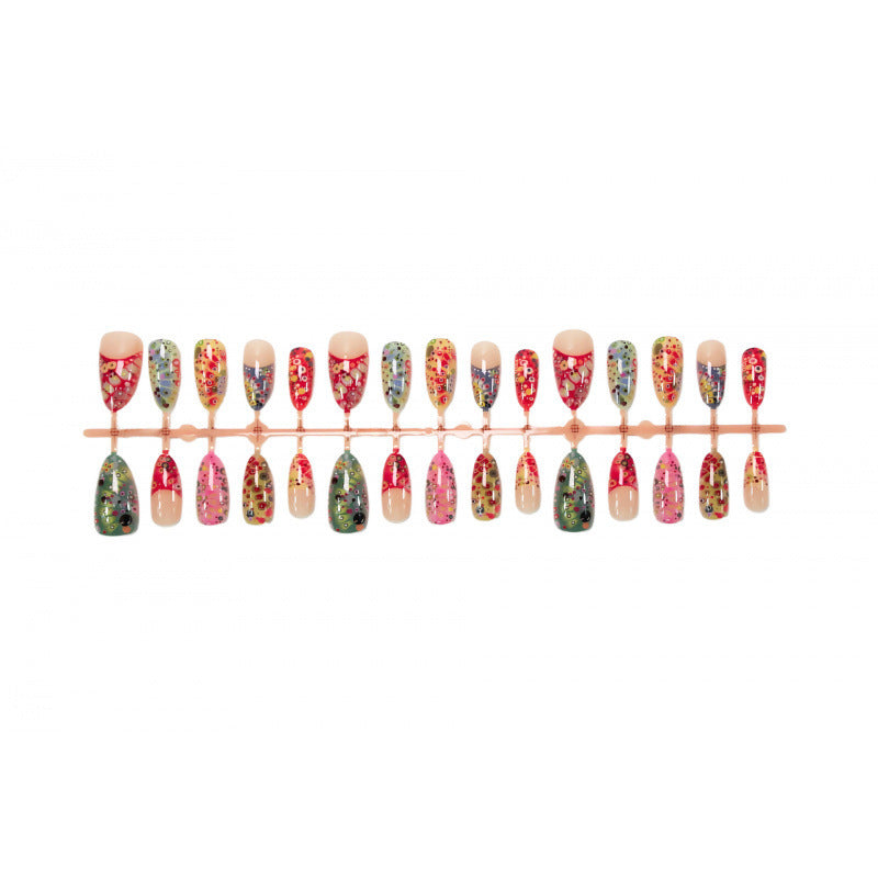 Artistic Colorful Decorative Press-On Nails
