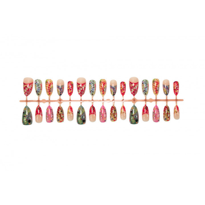 Artistic Colorful Decorative Press-On Nails