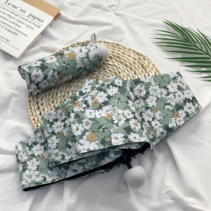 Ladies Folding Umbrella with Elegant Floral Pattern Stornfield