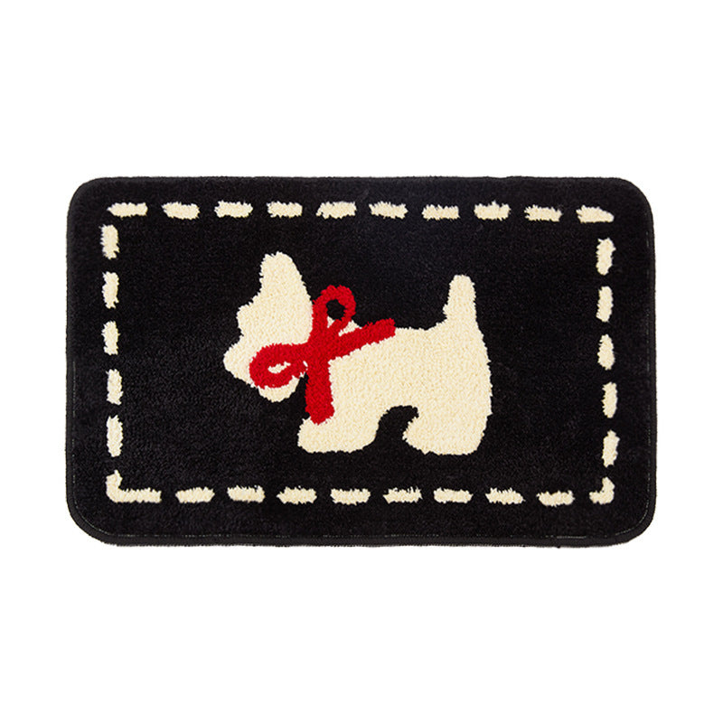 Cartoon Dog-Themed Bath Mat