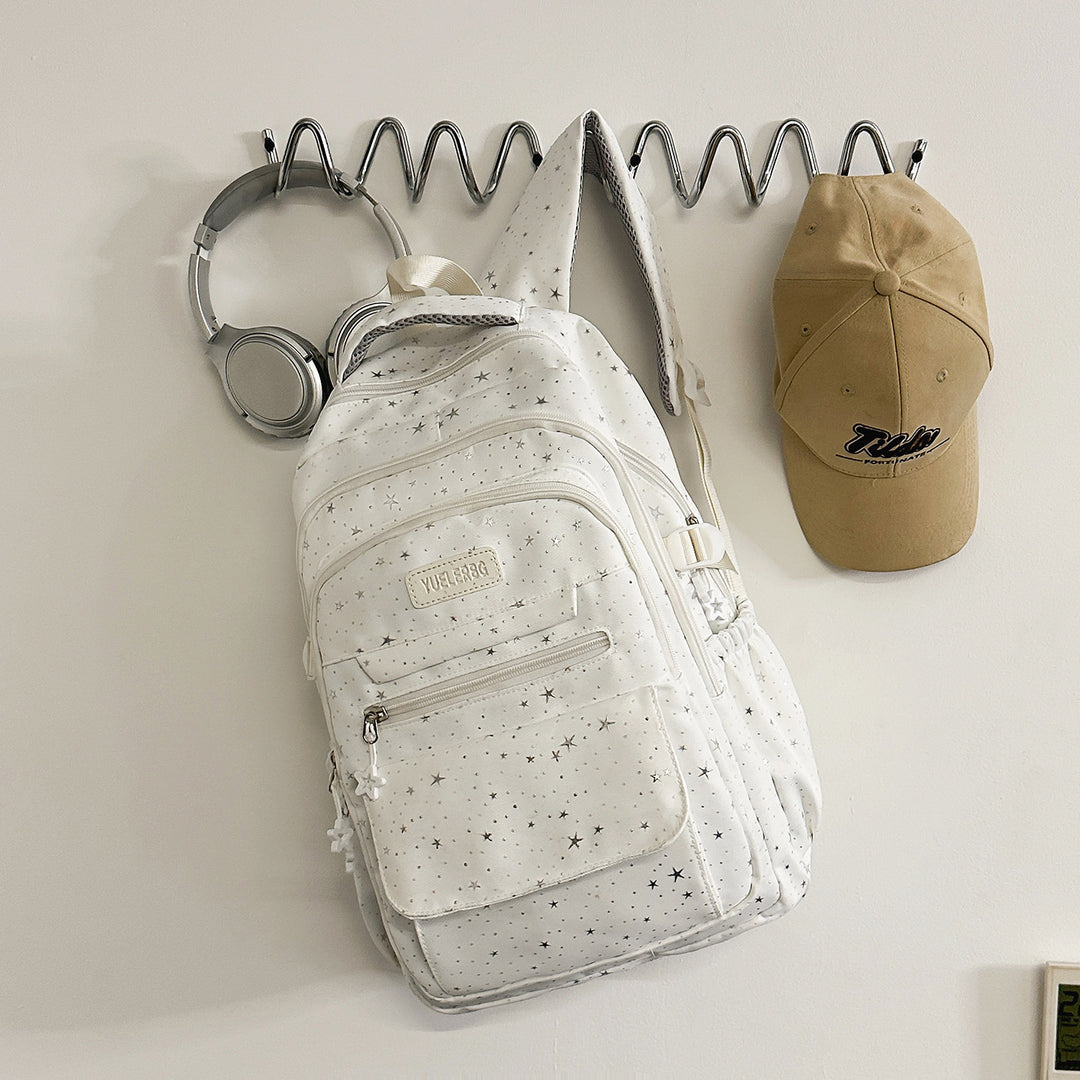 Star-Patterned Backpack with Multiple Compartments Stornfield