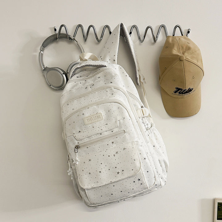 Star-Patterned Backpack with Multiple Compartments Stornfield