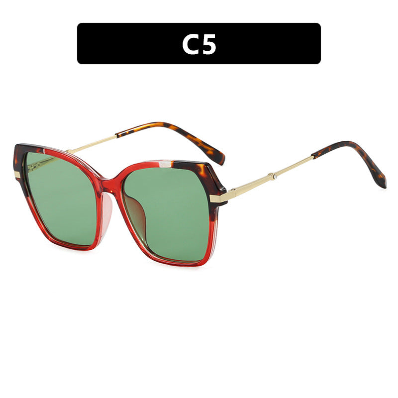 Ladies square sunglasses with elegant metal frame and protective UV filter Stornfield