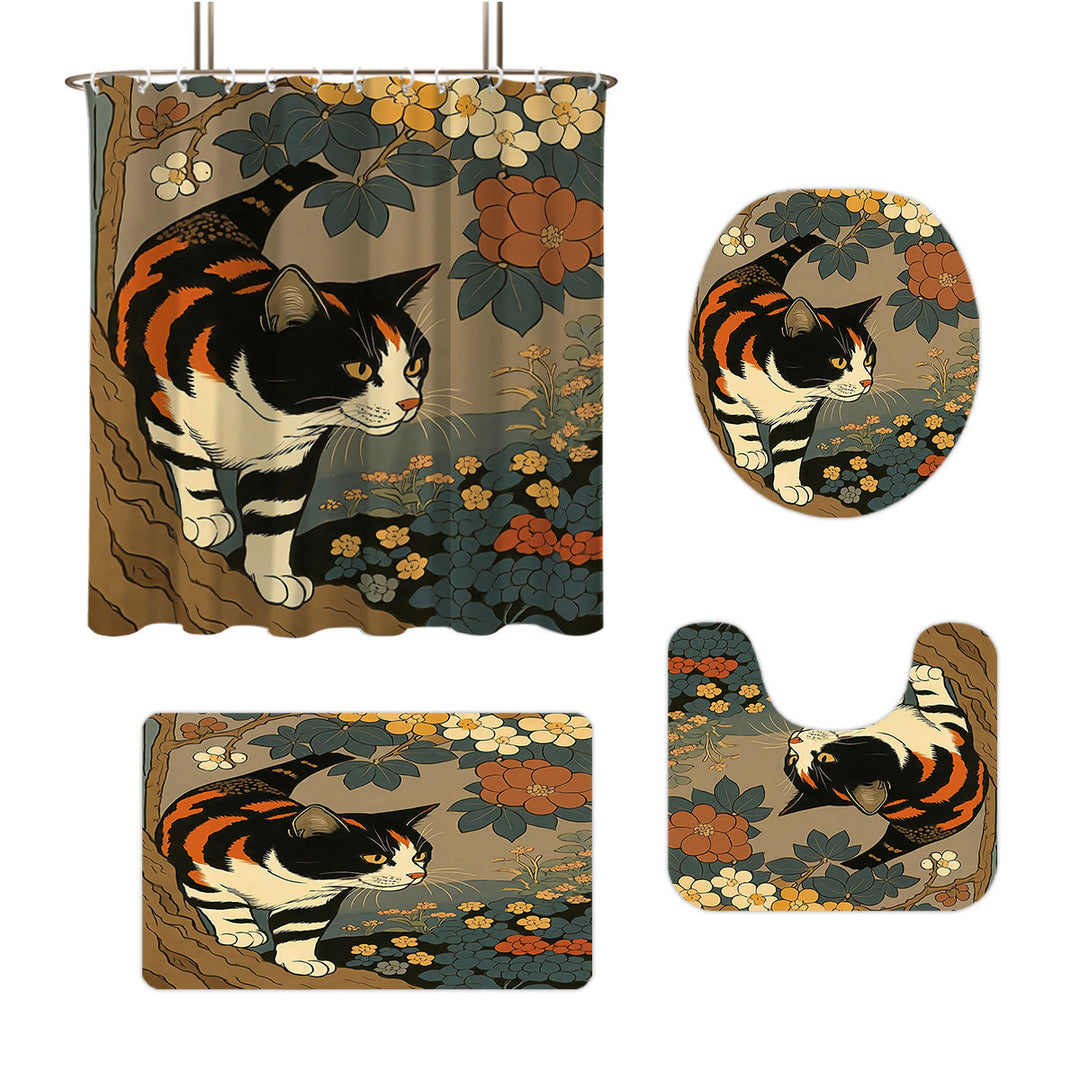 Artistic Cat-Theme Bathroom Decor Set Stornfield