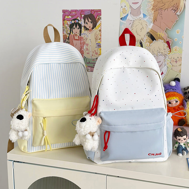 Stylish Casual Dot-Patterned Backpack Stornfield