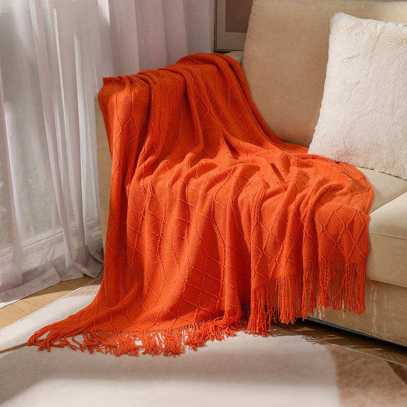 Cozy Knit Throw Blanket