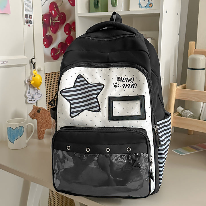 Playful Star-Embellished School Backpack Stornfield