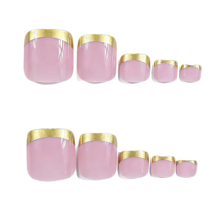 Elegant Gold Tipped Nail Art Stornfield