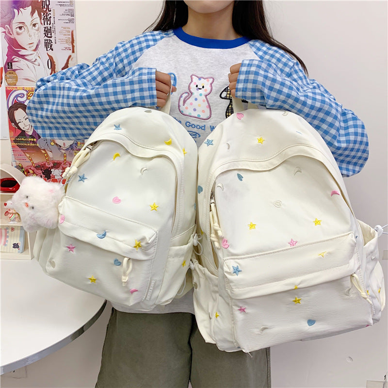 Stylish Fun-Embellished Casual Backpack Stornfield