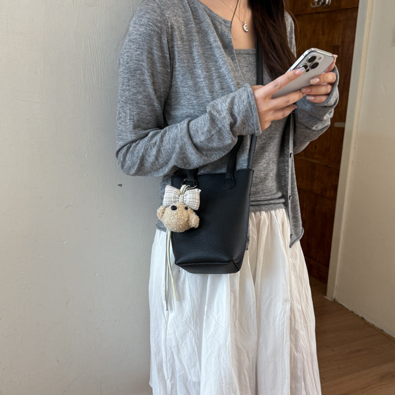 Compact Leather Mini Tote Bag