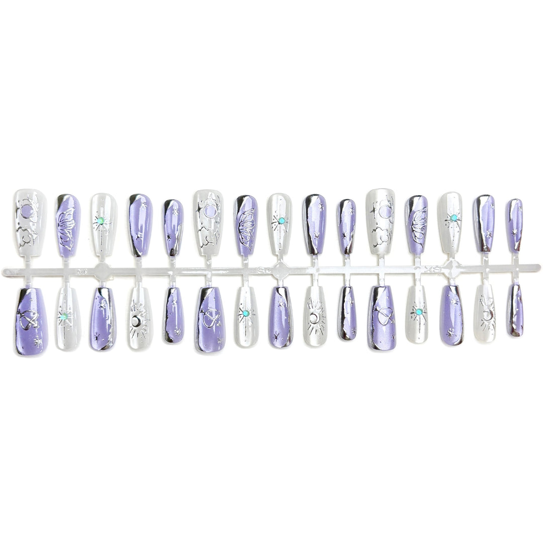 Celestial-Design Press-On Nail Art Set