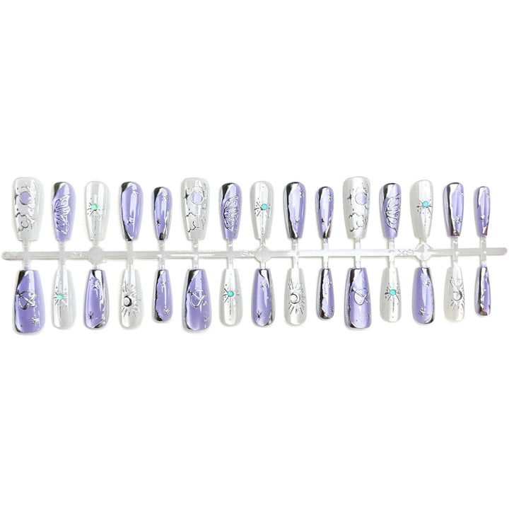 Celestial-Design Press-On Nail Art Set