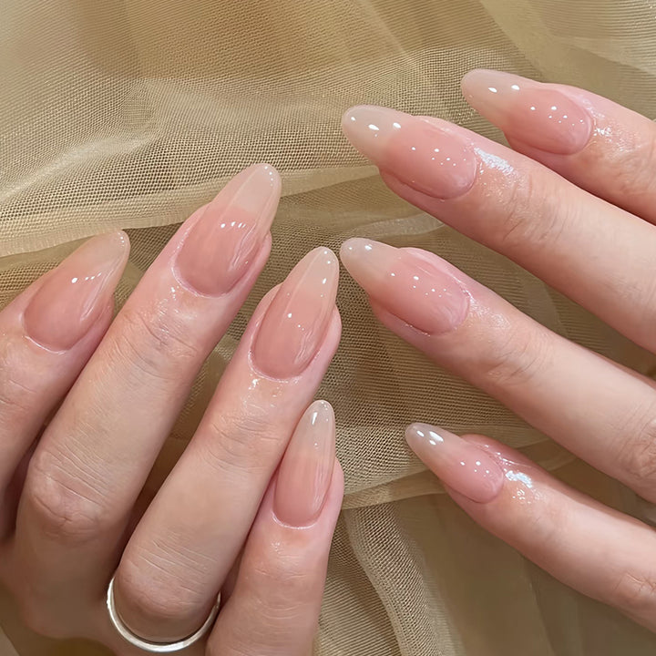 Gel Almond-Shaped Press-On Nails Set Stornfield