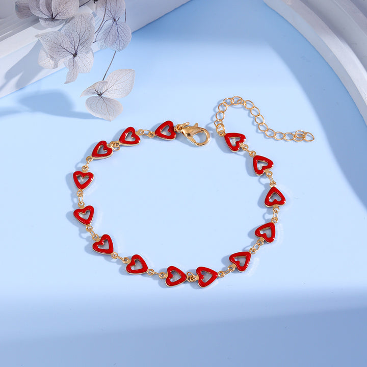 Colorful Heart Charm Anklet Stornfield