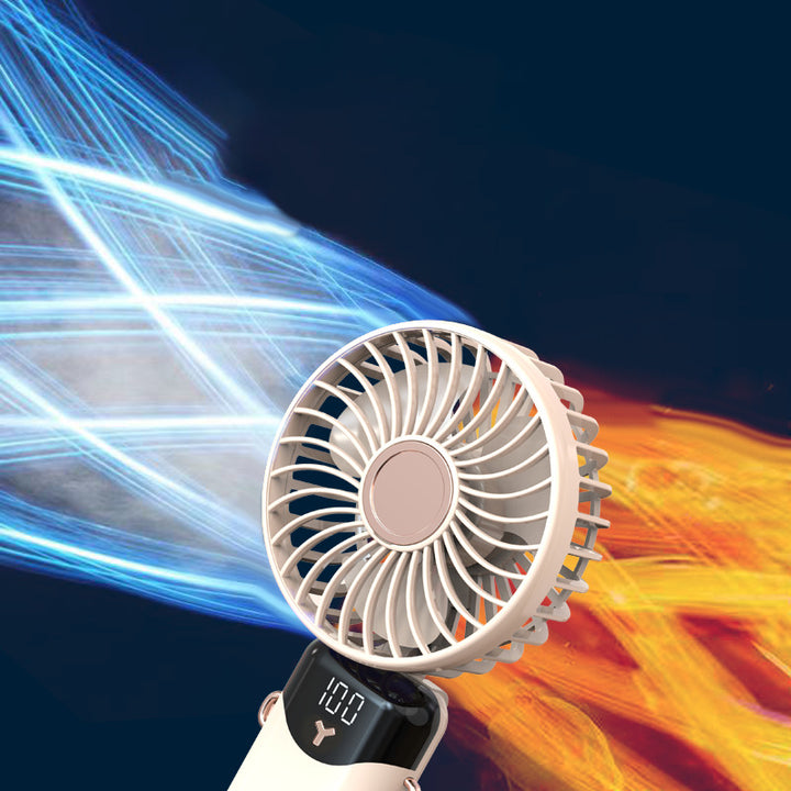 Portable battery fan with digital display Stornfield