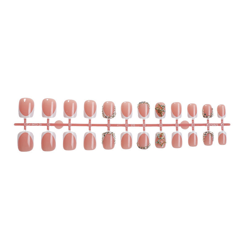 Nail art set with luxurious glitter and floral decorations Stornfield
