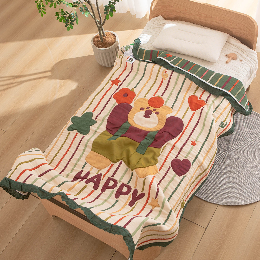 Women's bedspread with cute animal and fairy tale motif Stornfield