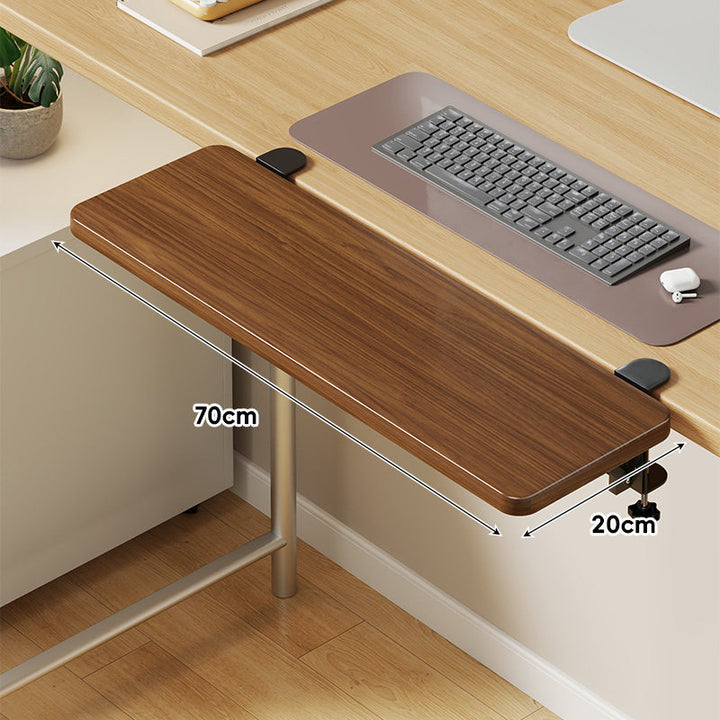 Extra-Wide Low-Profile Under-Desk Slide-Out Keyboard and Mouse Platform