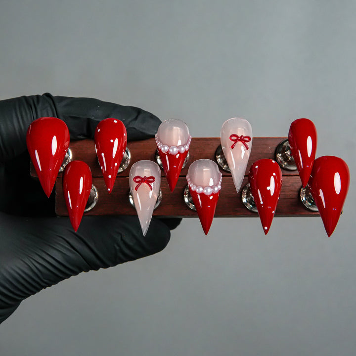 Stiletto Press-On Nail Set with Gradient Design