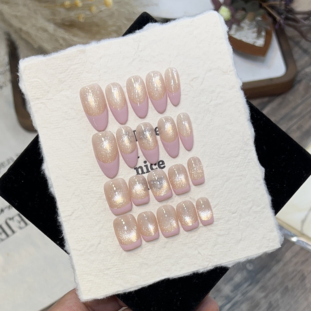 Dreamy Glittery Press-On Nail Set Stornfield