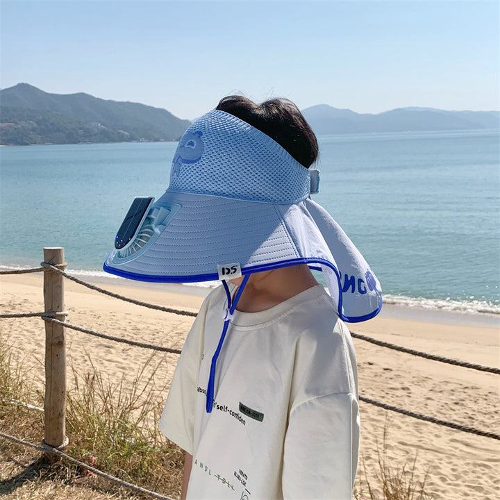 Ssun hat with solar mini fan, UV protection and wide neck protection Stornfield