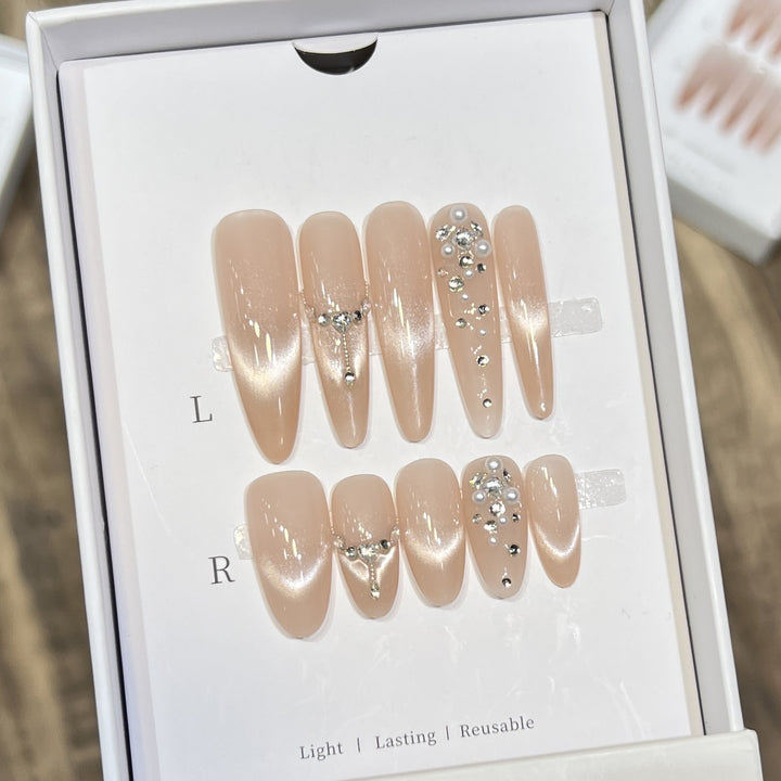 Decorative Press-On Nail Set Stornfield